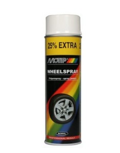 MOTIP WHEELSPRAY LAKIER DO FELG  BIAŁY SPRAY 500 ml 