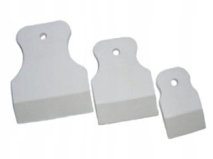 SZPACHELKI ELASTYCZNE GUMOWE BIAŁE KPL