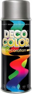 DECO COLOR FARBA LAKIER RAL 9006 POŁYSK SPRAY 400ml 