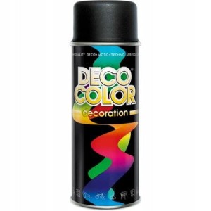 DECO COLOR FARBA LAKIER RAL 9005 MATT SPRAY 400ml