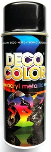 DECO  Color Lakier metalik akryl Czarny spray 400 ml