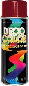 DECO COLOR FARBA LAKIER RAL 8004 POŁYSK SPRAY 400ml
