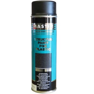 Lakier strukturalny do plastiku Troton spray 500 ml drobna struktura  CZARNA