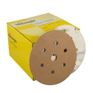 SUNMIGHT GOLD Krążek ścierny 150mm 7 otw.  P600 100 szt. 