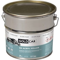 GOLDCAR PODKŁAD AKRYLOWY 2K WYPEŁNIAJĄCY BIAŁY Z UTWARDZACZEM 3 l kpl 