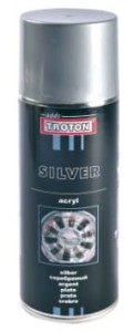 Lakier srebrny na felgi Troton spray 400 ml drobne ziarno 