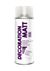LAKIER MATOWY DECORATION  RAL 0000 BEZBARWNY SPRAY 400ml