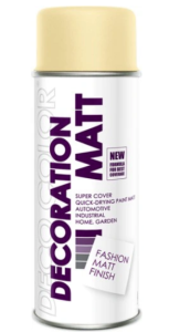 LAKIER MATOWY DECORATION RAL 1015 BEŻOWY SPRAY 400ml 