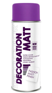 LAKIER MATOWY DECORATION RAL 4005 FIOLETOWY SPRAY 400ml   