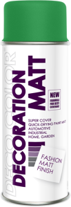 LAKIER MATOWY DECORATION RAL 6029 ZIELONY  SPRAY 400ml  