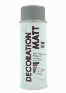 LAKIER MATOWY DECORATION RAL  7001 SZARY SPRAY 400ml    