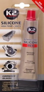 K2 silikon czerwony wysokotemperaturowy 21g +350C