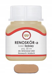 RENOSKÓR FARBA DO SKÓRY LAKIER 30ml beżowy
