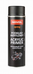 NOVOL PODKŁAD AKRYLOWY CZARNY SPRAY 500 ml 