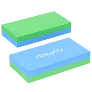 KLOCEK NIEBIESKO/ZIELONY Z GĄBKĄ 140mm x75x25mm