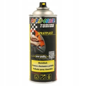 DUPLICOLOR LAKIER GUMA CZARNY MATT 400 spray