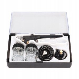 AEROGRAF MODELARSKI PISTOLET DO MALOWANIA DYSZA 0,5mm ZESTAW