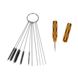 KOMPLET 12 CZĘŚCIOWY METALOWY DO CZYSZCZENIA PISTOLETU