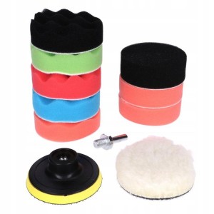 ZESTAW GĄBEK DO POLEROWANIA 11 ELEMENTÓW 80mm ITALKO