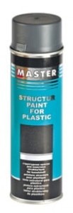 Lakier strukturalny do plastiku Troton spray 500 ml drobna struktura  SZARA